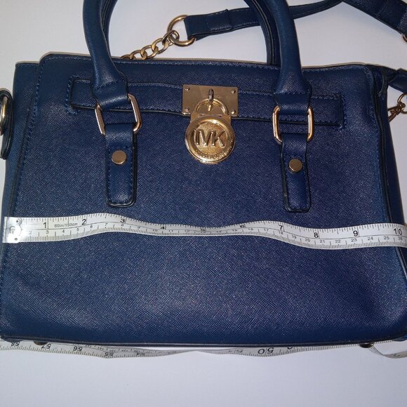 Michael Kors Micro Hamilton Black Leather Crossbody Handbag - Picture 15 of 16